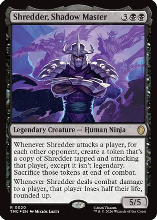 Shredder, Shadow Master (Surge Foil) (TMC-020) - Commander: Teenage Mutant Ninja Turtles Foil - for just $5.03! 