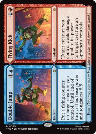 Double Jump // Flying Kick (Surge Foil) (TMC-035) - Commander: Teenage Mutant Ninja Turtles Foil - for just $0.94! 