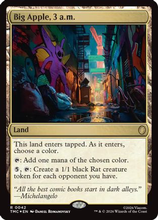 Big Apple, 3 a.m. (Surge Foil) (TMC-042) - Commander: Teenage Mutant Ninja Turtles Foil - for just $2.52! 