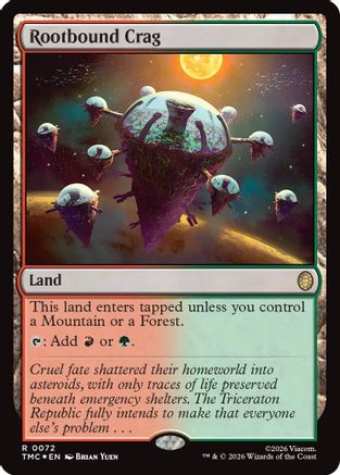 Rootbound Crag (Surge Foil) (TMC-072) - Commander: Teenage Mutant Ninja Turtles Foil - for just $0.97! 