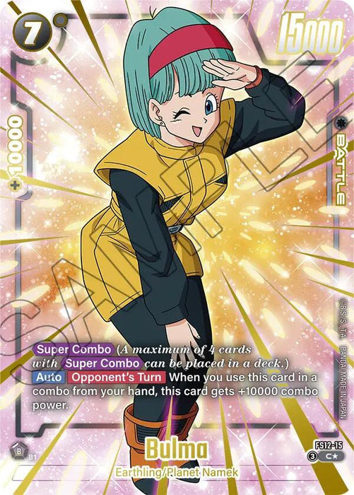Bulma (FS12-15) (Gold) [Starter Deck EX: The Beat of Ki] - for just $7.75! 