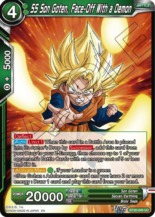 SS Son Goten, Face-Off With a Demon (BT30-049) [Three Glorious Fighters] - for just $0.10! 