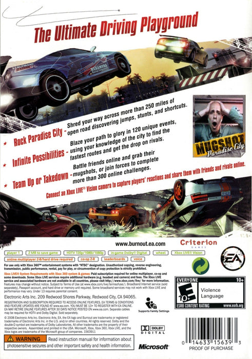 Burnout Paradise – Xbox 360 (X360) - for just $7.99! 