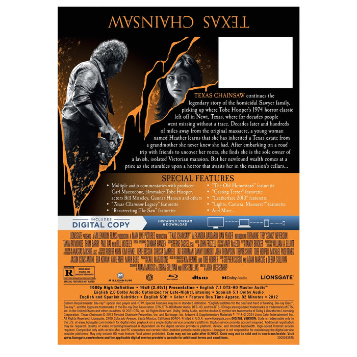 Texas Chainsaw - Limited Edition Steelbook (Blu-ray + Digital) - for just $29.99! 