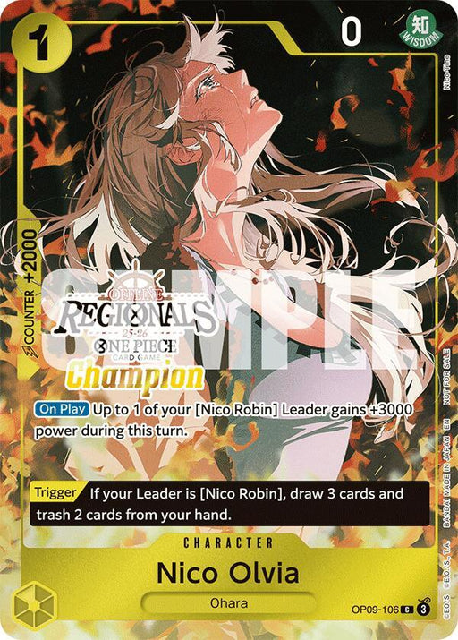 Nico Olvia (Offline Regional Champion Card Set 2025 Vol.1) [One Piece Promotion Cards] - for just $0.10! 