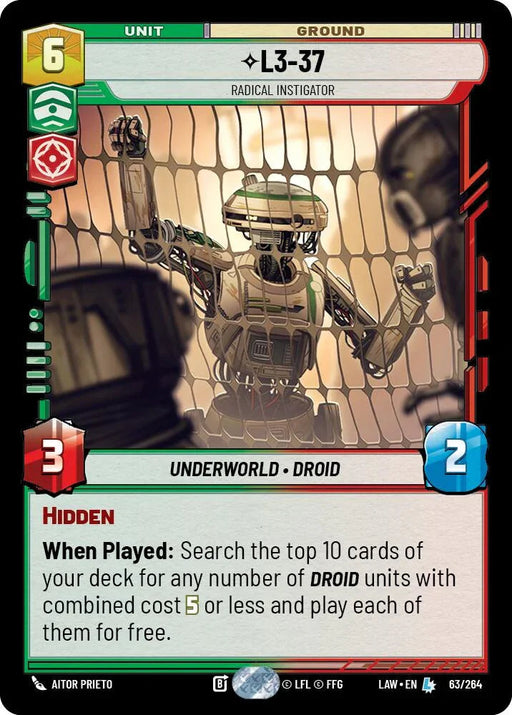 L3-37 - Radical Instigator (63/264) (63/264) [A Lawless Time] - for just $0.60! 