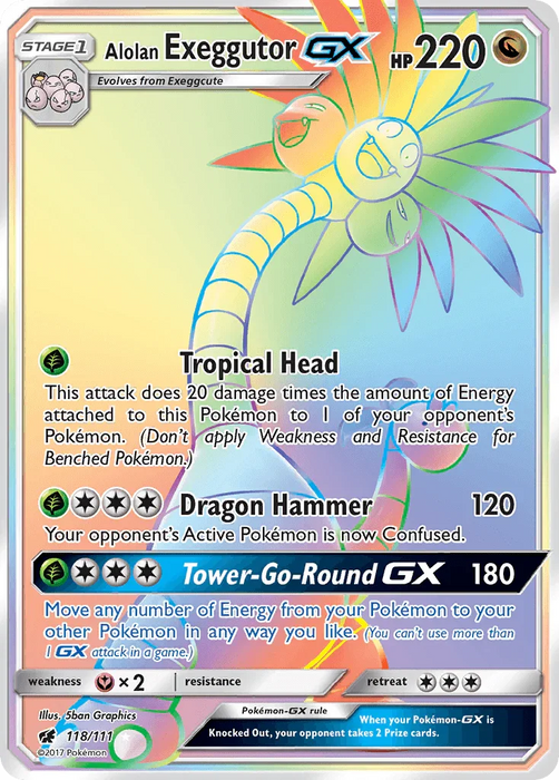 Alolan Exeggutor GX (118/111) [Sun & Moon: Crimson Invasion] - for just $5.50! 