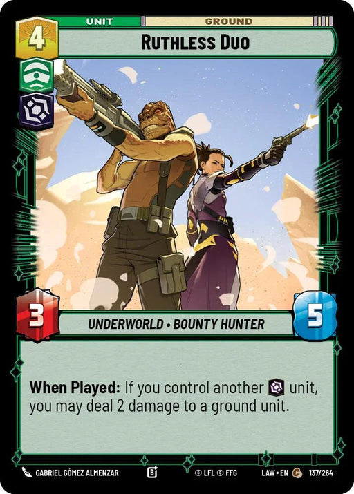 Ruthless Duo (137/264) (137/264) [A Lawless Time] - for just $0.10! 
