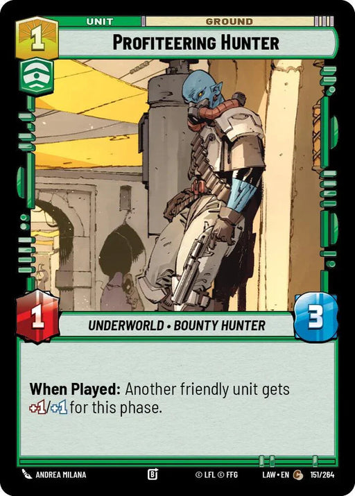 Profiteering Hunter (151/264) (151/264) [A Lawless Time] - for just $0.10! 