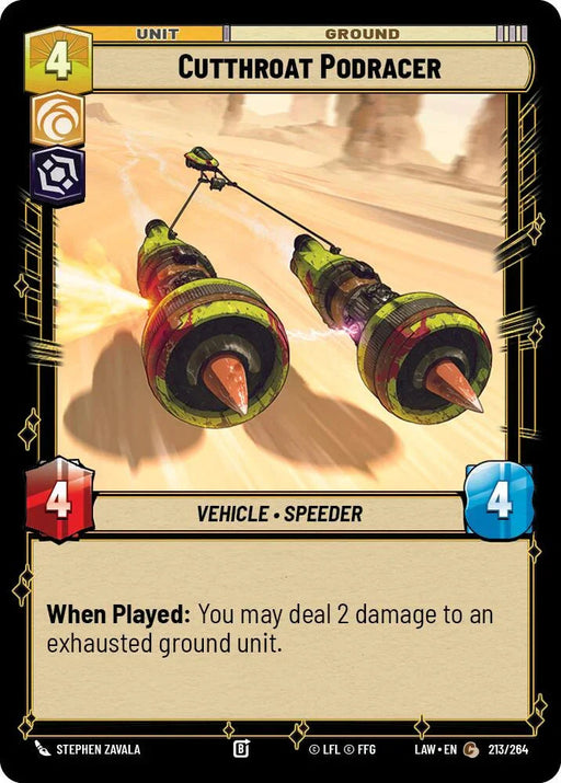 Cutthroat Podracer (213/264) (213/264) [A Lawless Time] - for just $0.10! 