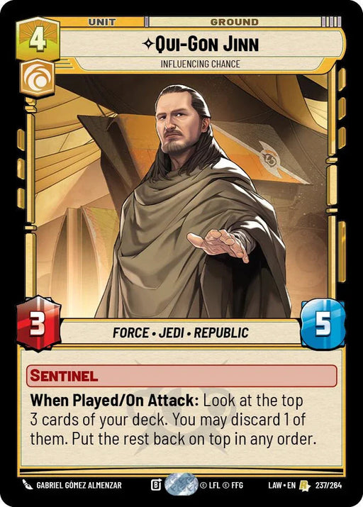 Qui-Gon Jinn - Influencing Chance (237/264) (237/264) [A Lawless Time] - for just $2.20! 