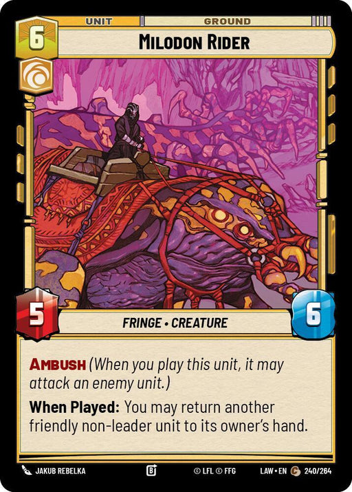 Milodon Rider (240/264) (240/264) [A Lawless Time] - for just $0.10! 