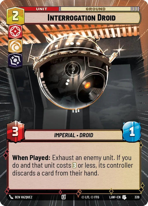Interrogation Droid (339) (Hyperspace) (339) [A Lawless Time] - for just $0.20! 