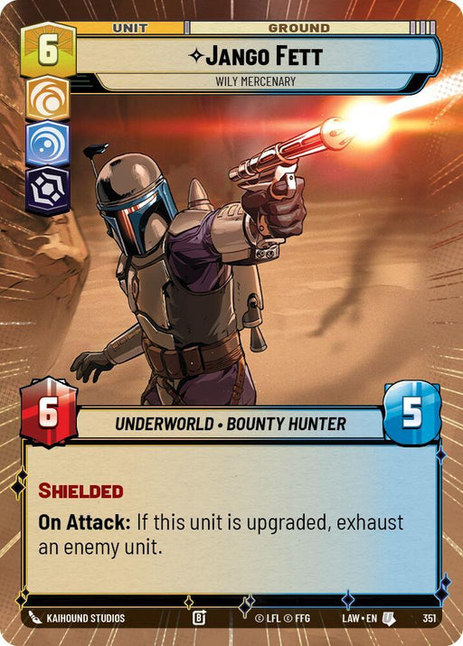 Jango Fett - Wily Mercenary (351) (Hyperspace) (351) [A Lawless Time] - for just $0.10! 
