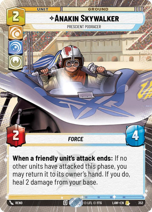 Anakin Skywalker - Prescient Podracer (352) (Hyperspace) (352) [A Lawless Time] - for just $1.55! 