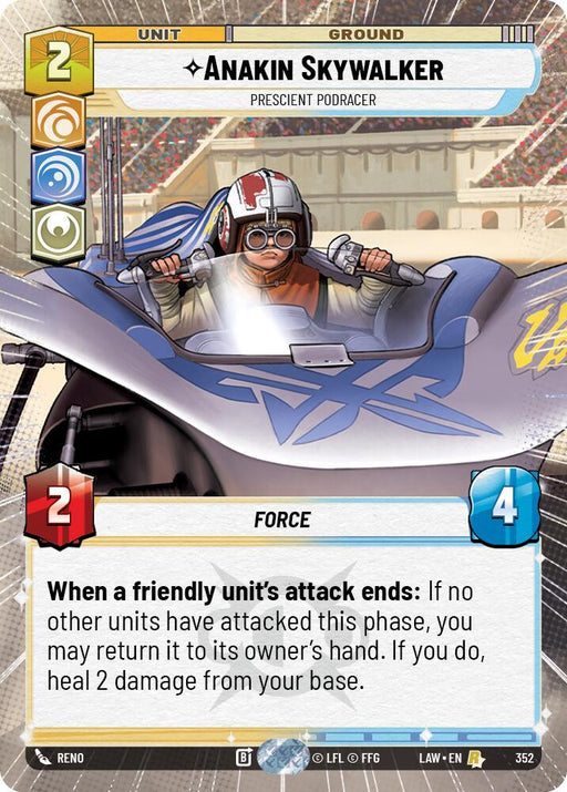 Anakin Skywalker - Prescient Podracer (352) (Hyperspace) (352) [A Lawless Time] - for just $1.15! 