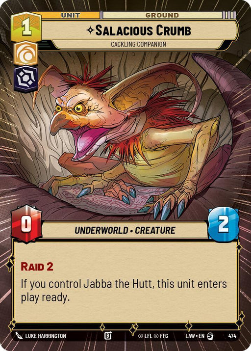 Salacious Crumb - Cackling Companion (474) (Hyperspace) (474) [A Lawless Time] - for just $0.20! 