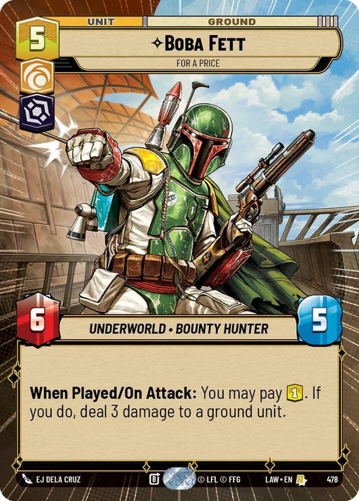 Boba Fett - For a Price (478) (Hyperspace) (478) [A Lawless Time] - for just $1.05! 