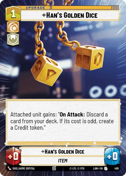 Han's Golden Dice (489) (Hyperspace) (489) [A Lawless Time] - for just $0.10! 
