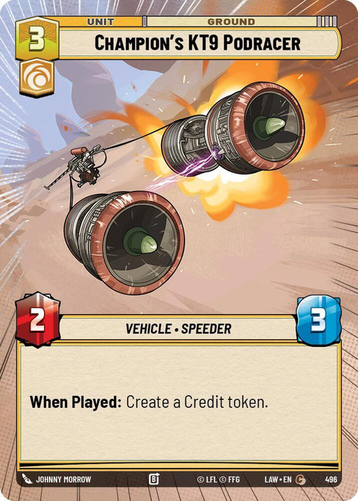 Champion's KT-9 Podracer (496) (Hyperspace) (496) [A Lawless Time] - for just $0.10! 