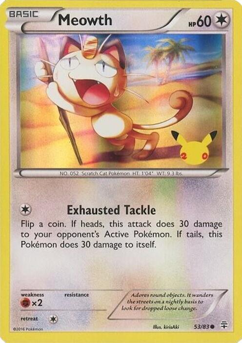 Meowth (053/083) - 53/83 (20th Anniversary) [Miscellaneous Cards] - for just $13.60! 