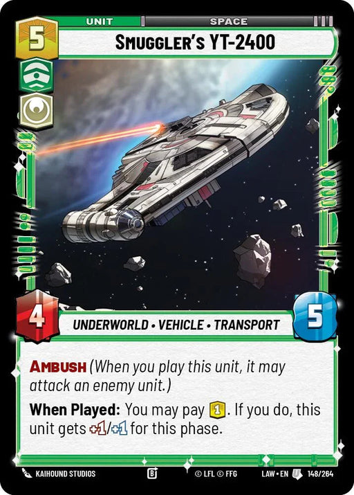 Smuggler's YT-2400 (148/264) (148/264) [A Lawless Time] - for just $0.10! 