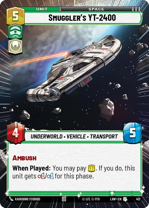 Smuggler's YT-2400 (412) (Hyperspace) (412) [A Lawless Time] - for just $0.10! 