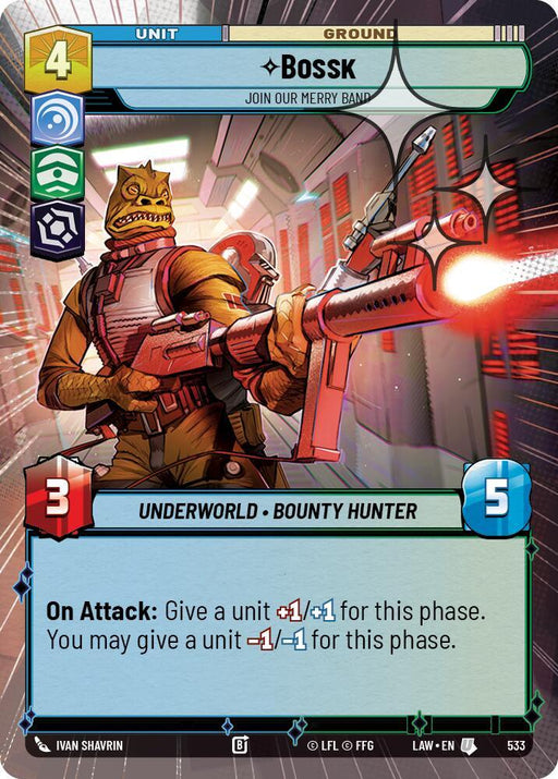 Bossk - Join Our Merry Band (295) (Hyperspace Foil) (295) [A Lawless Time] - for just $0.10! 