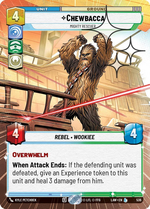 Chewbacca - Mighty Rescuer (298) (Hyperspace Foil) (298) [A Lawless Time] - for just $1.85! 
