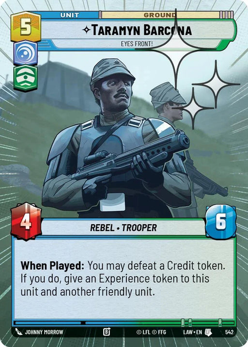 Taramyn Barcona - Eyes Front! (304) (Hyperspace Foil) (304) [A Lawless Time] - for just $0.20! 