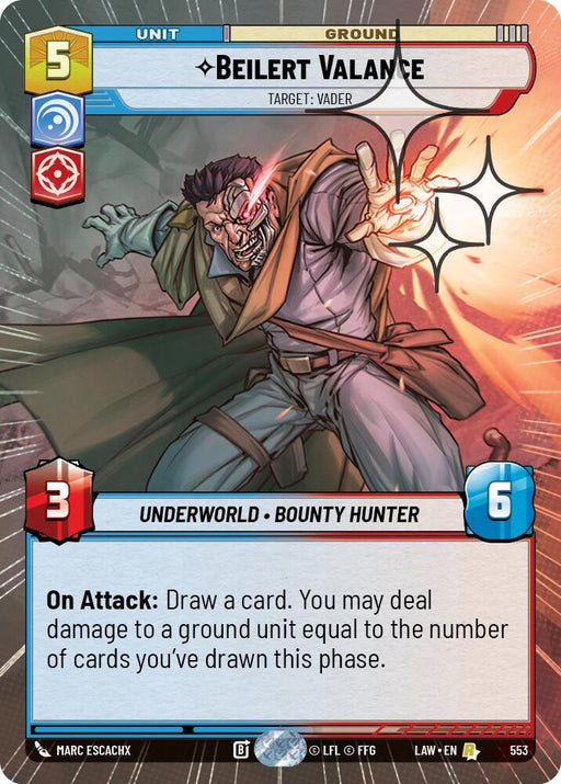 Beilert Valance - Target: Vader (315) (Hyperspace Foil) (315) [A Lawless Time] - for just $0.70! 