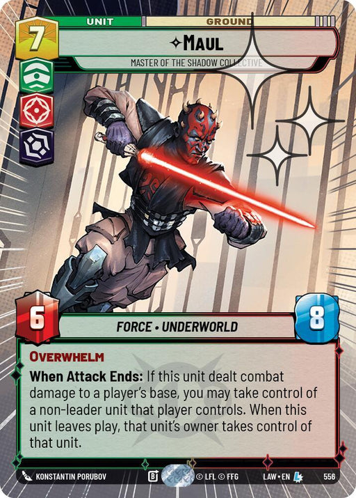 Maul - Master of the Shadow Collective (318) (Hyperspace Foil) (318) [A Lawless Time] - for just $2.45! 
