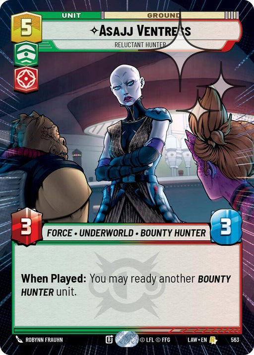Asajj Ventress - Reluctant Hunter (325) (Hyperspace Foil) (325) [A Lawless Time] - for just $0.25! 
