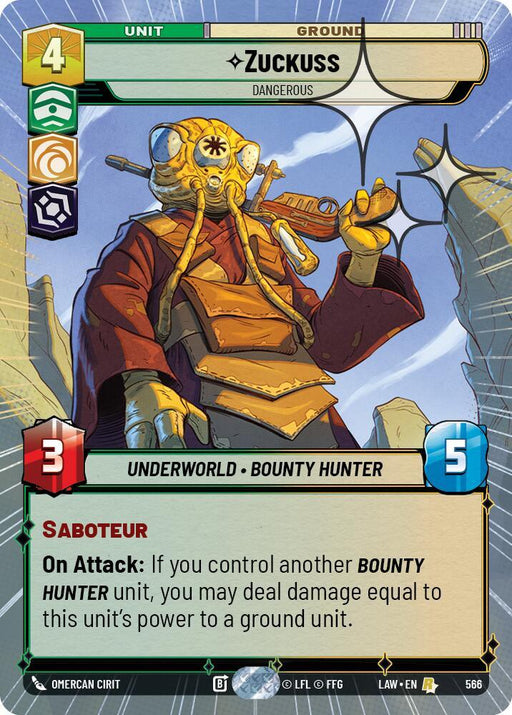 Zuckuss - Dangerous (328) (Hyperspace Foil) (328) [A Lawless Time] - for just $1.05! 