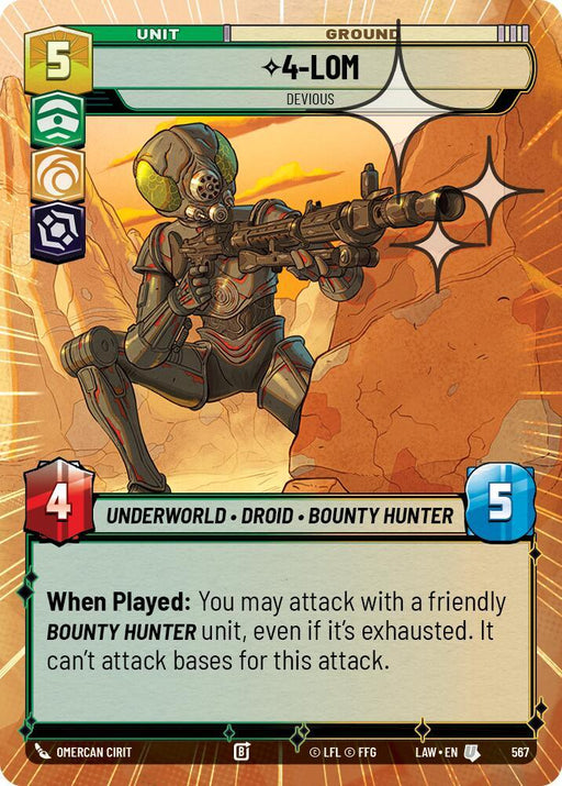4-LOM - Devious (329) (Hyperspace Foil) (329) [A Lawless Time] - for just $0.15! 