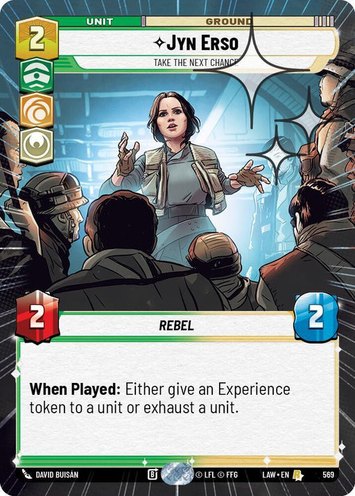 Jyn Erso - Take the Next Chance (331) (Hyperspace Foil) (331) [A Lawless Time] - for just $1.20! 