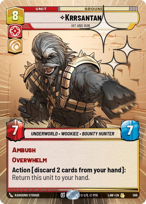 Krrsantan - Hit and Run (348) (Hyperspace Foil) (348) [A Lawless Time] - for just $2.25! 