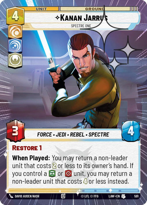 Kanan Jarrus - Spectre One (353) (Hyperspace Foil) (353) [A Lawless Time] - for just $0.25! 