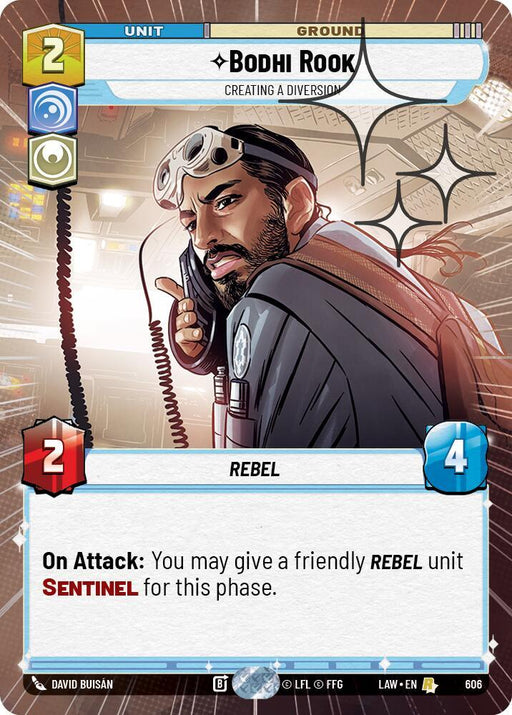 Bodhi Rook - Creating a Diversion (368) (Hyperspace Foil) (368) [A Lawless Time] - for just $0.75! 