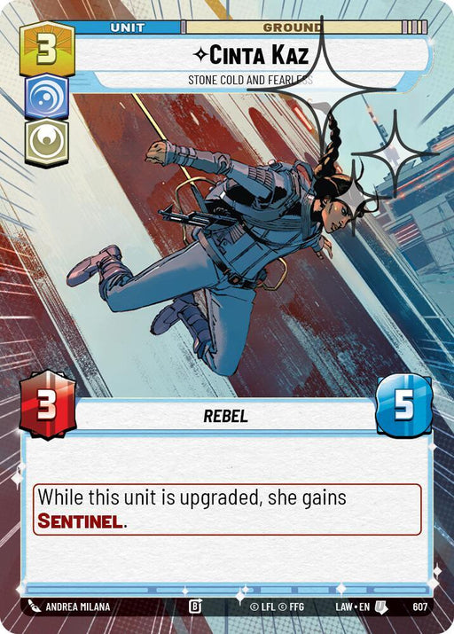Cinta Kaz - Stone Cold and Fearless (369) (Hyperspace Foil) (369) [A Lawless Time] - for just $0.25! 