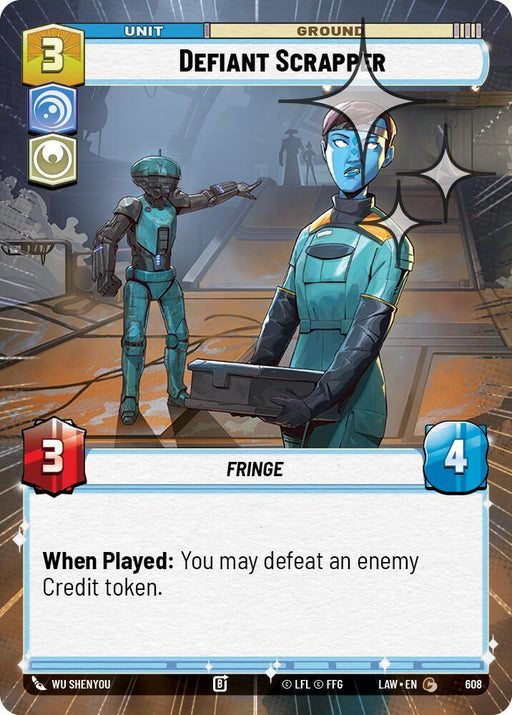 Defiant Scrapper (370) (Hyperspace Foil) (370) [A Lawless Time] - for just $0.10! 
