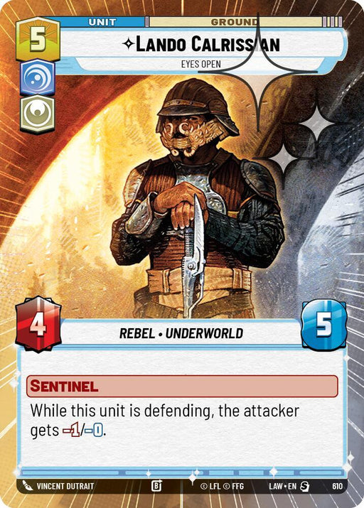 Lando Calrissian - Eyes Open (372) (Hyperspace Foil) (372) [A Lawless Time] - for just $0.65! 