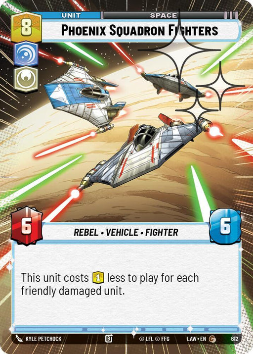 Phoenix Squadron Fighters (374) (Hyperspace Foil) (374) [A Lawless Time] - for just $0.10! 