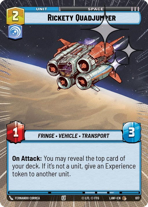 Rickety Quadjumper (379) (Hyperspace Foil) (379) [A Lawless Time] - for just $0.10! 