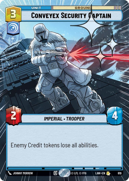 Conveyex Security Captain (381) (Hyperspace Foil) (381) [A Lawless Time] - for just $0.55! 