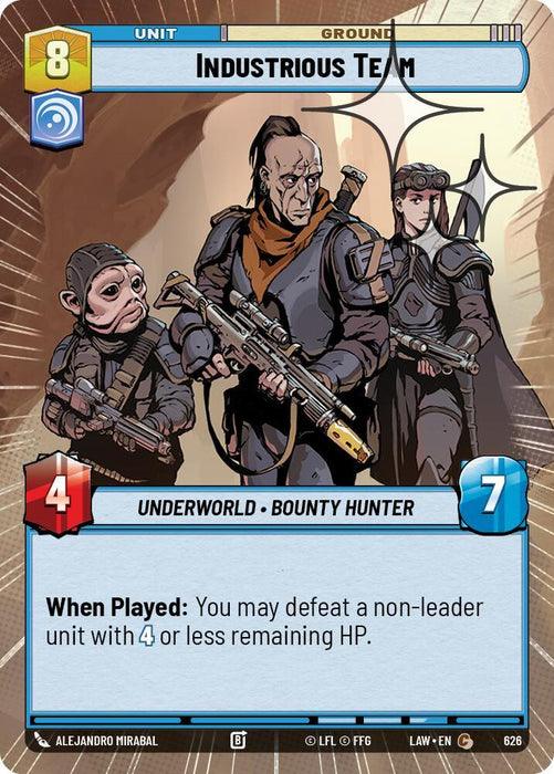 Industrious Team (388) (Hyperspace Foil) (388) [A Lawless Time] - for just $0.10! 