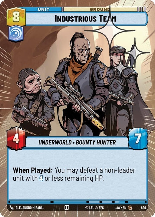 Industrious Team (388) (Hyperspace Foil) (388) [A Lawless Time] - for just $0.10! 