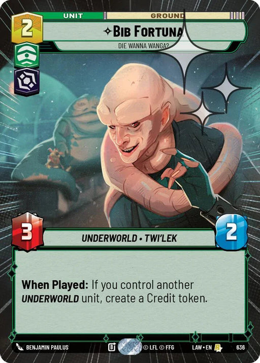 Bib Fortuna - Die Wanna Wanga? (398) (Hyperspace Foil) (398) [A Lawless Time] - for just $0.50! 