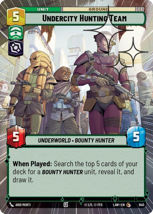 Undercity Hunting Team (402) (Hyperspace Foil) (402) [A Lawless Time] - for just $0.10! 