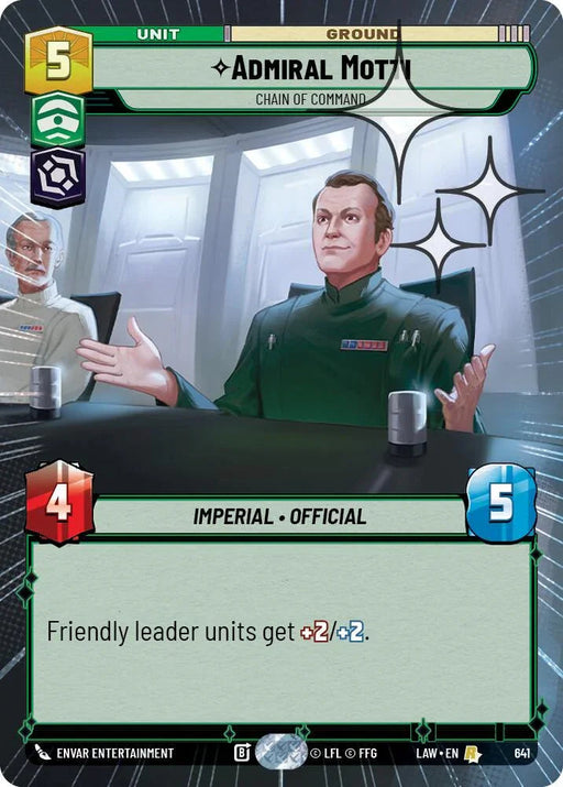 Admiral Motti - Chain of Command (403) (Hyperspace Foil) (403) [A Lawless Time] - for just $0.35! 